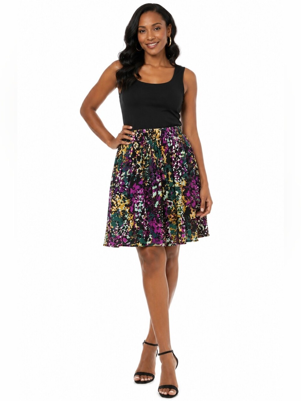 Daisy Fuentes Floral Skirt